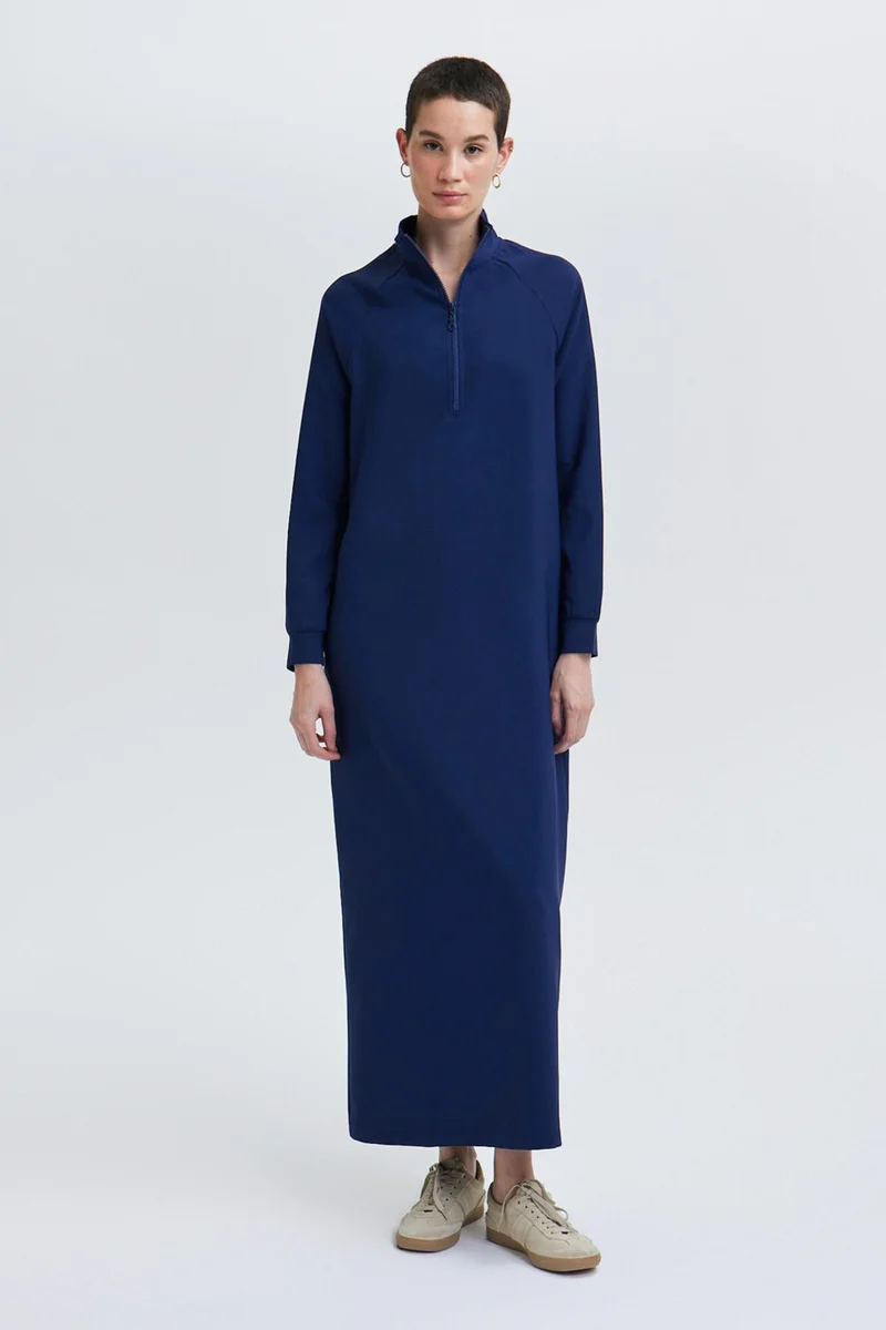 توتشي High Collar Crepe Dress