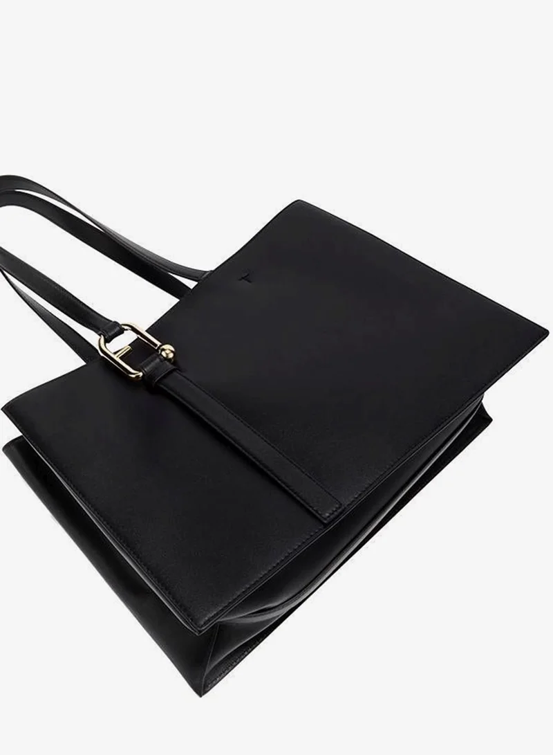 Furla Black Nuvola Black Tote - Large for Women | Best Price UAE