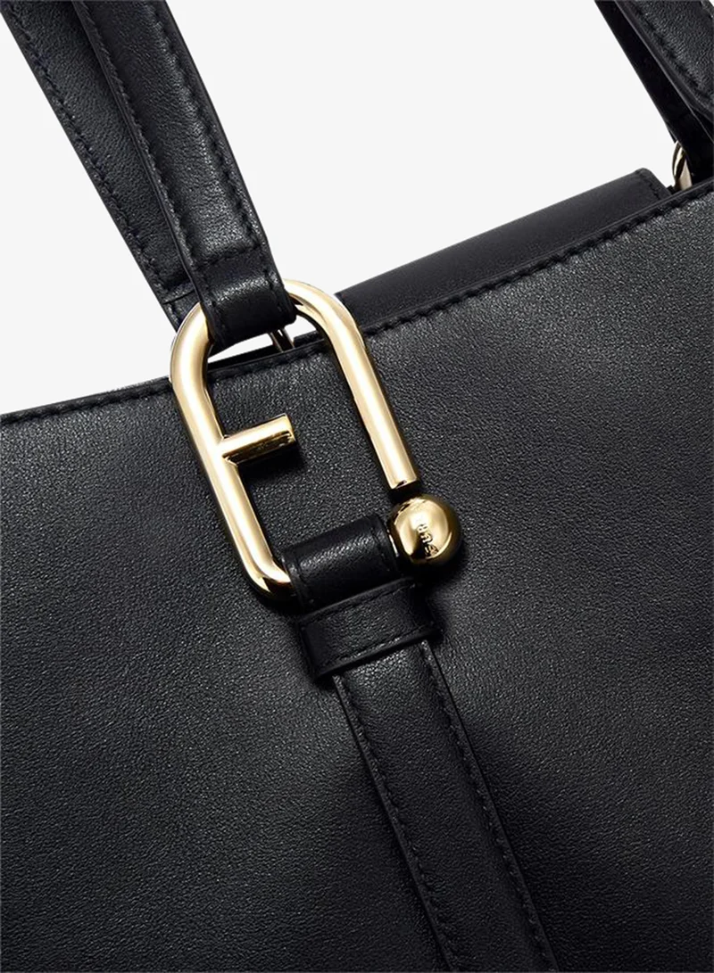 Furla Black Nuvola Black Tote - Large for Women | Best Price UAE