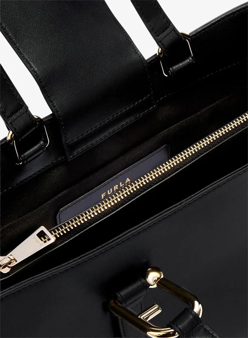 Furla Black Nuvola Black Tote - Large for Women | Best Price UAE