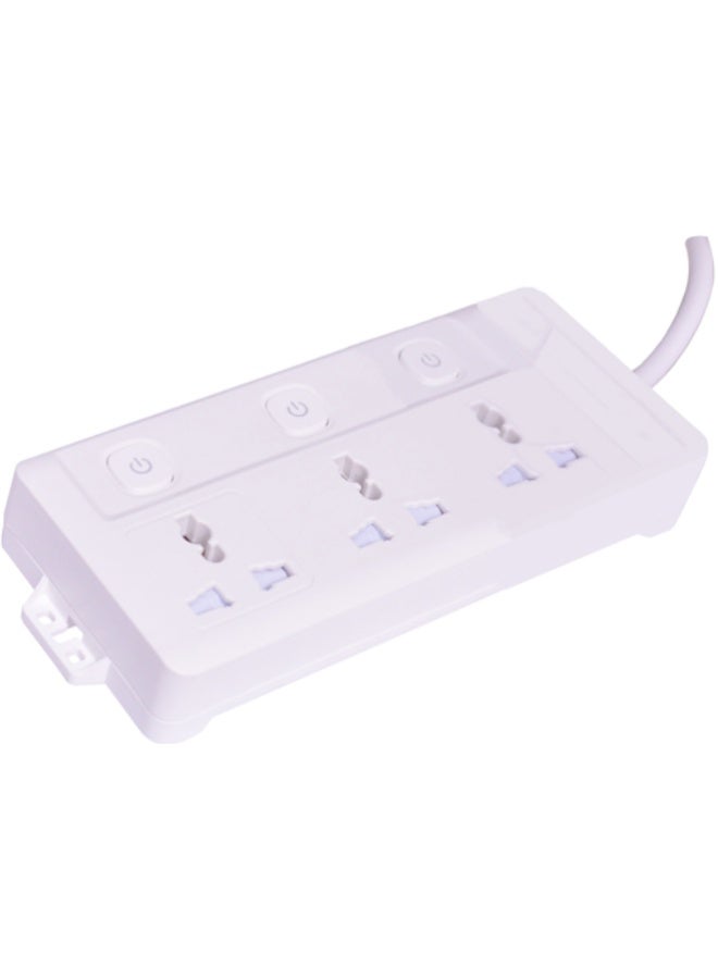 لوحة تمديد كهربائية ثلاثية المنافذ مزودة بمفاتيح فردية ومؤشر LED وكابل بطول 3 أمتار - Image 2