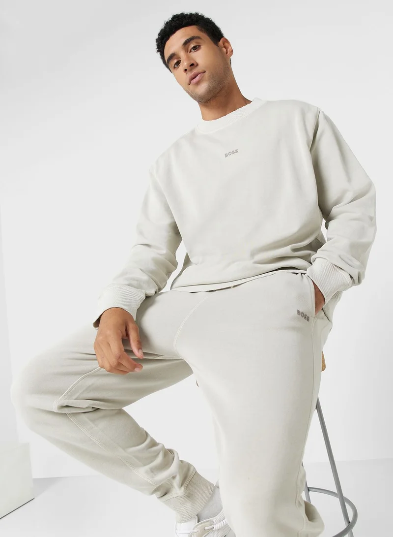 BOSS Logo Crew Neck Sweatshirt