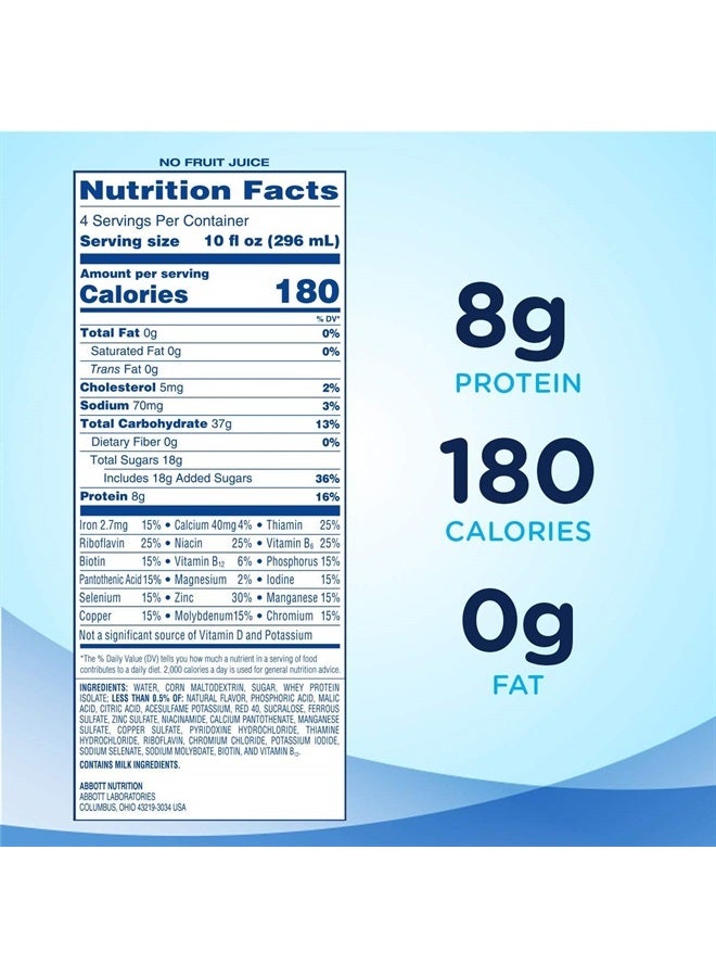 Ensure مشروب غذائي من الفواكه المختلطة الصافية، خالي من الدهون، عبوة من 12 قطعة - Image 5