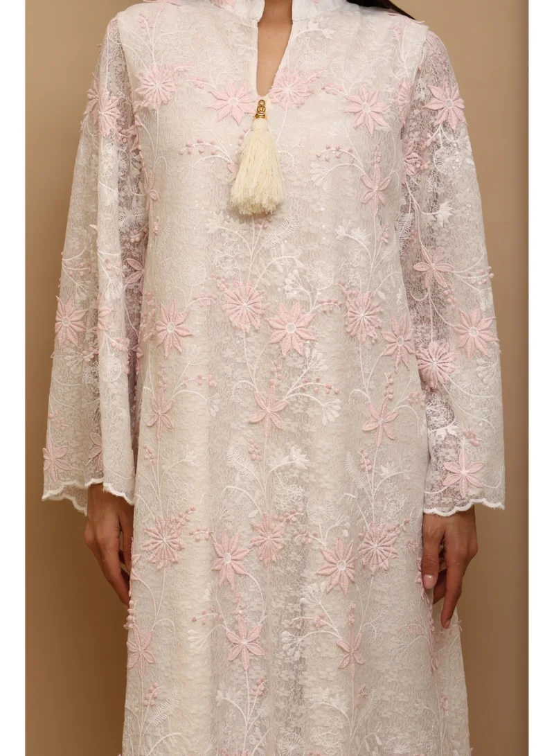 اكسا جلابية اككسا ثراء IK5028 ابيض