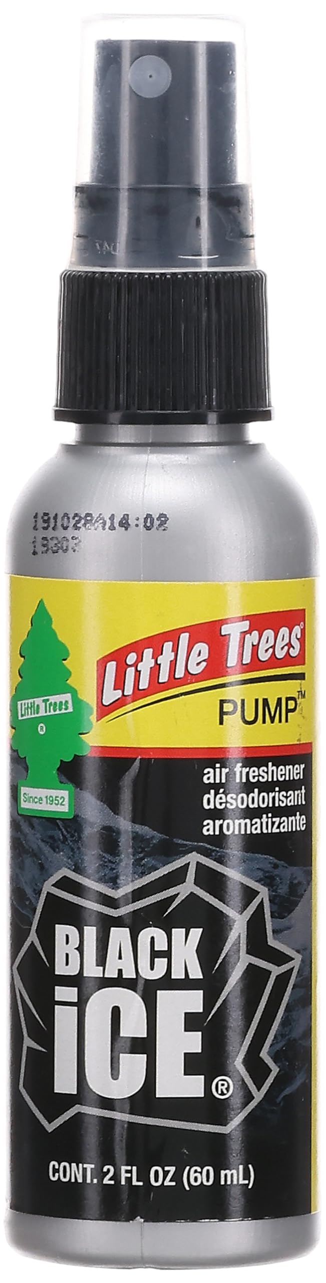 Little Trees 2 Oz. Pump Spray Car, Home and Office Air Freshener, Black Ice - Image 1