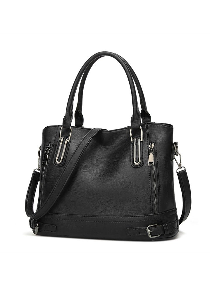 DUNISO Women's Shoulder Tote Bag Faux Leather Handbag for Women Large Capacity Crossbody Bag Fashionable Travel Messenger Shoulder Bag for Ladies Girls College Students  - Image 4