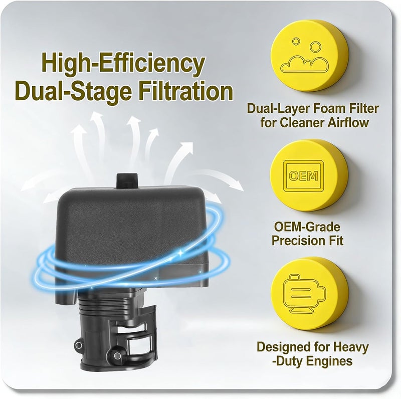 Podoy GX390 GX340 Air Filter Housing Cover with Air Cleaner Box Adapter Assembly Compatible with Hondaa GX270 270cc 301cc 420cc 389cc 190F 192F 188F, Replaces 17410-ZE2-020 17230-Z53-841 - Image 5