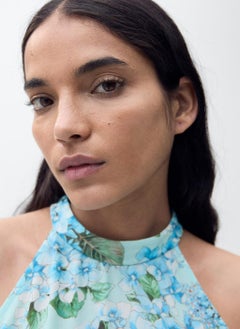 MANGO Floral-Print Pleated Dress  - Image 3