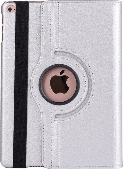 TahTicMer iPad 2-3-4 Case Leather Sleep Mode 360° Rotating Stand Complete Protection 9.7" Gray-Gray  - Image 1