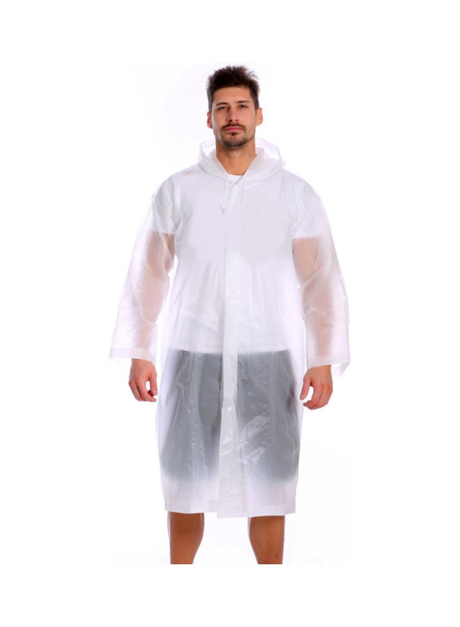 Halamodo Tranparent Unisex Hooded Rain Poncho Waterproof Raincoat Jacket,EVA Rain Coats,Foldable Technical Soft Shell, Lightweight Reusable Raincoat for Adults - Image 2