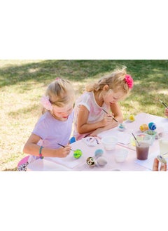 Dan&Darci Egg Squishy Painting Kit - Arts And Crafts For Girls And Boys - Kids Easter Art Activities - Craft Gift For Kids Ages 4 5 6 7 8 9 10 Year Old Girls - Paint 6 Slow Rising Squishies  - Image 3