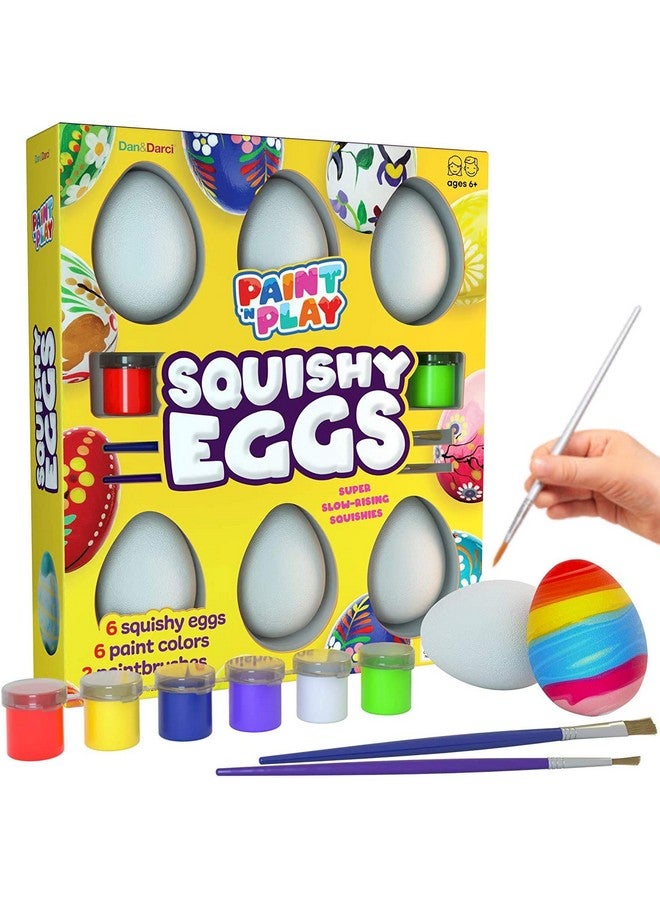 دان آند دارسى مجموعة الرسم على شكل بيضة إسفنجية - فنون وحرف يدوية للبنات والأولاد - أنشطة فنية للأطفال في عيد الفصح - هدية حرفية للأطفال من سن 4 إلى 5 سنوات - ارسم 6 قطع إسفنجية بطيئة الارتفاع - Image 1