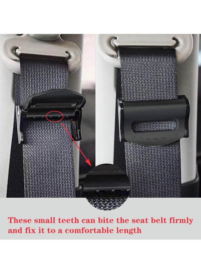 CMGTYYD Car Seat Safety Belt Clip, 4 Pack Seatbelt Adjuster for Adults, Auto Comfort Shoulder Neck Protector Strap Positioner Locking Clip, Car Interior Accessories Universal for Most Vehicles  - Image 3