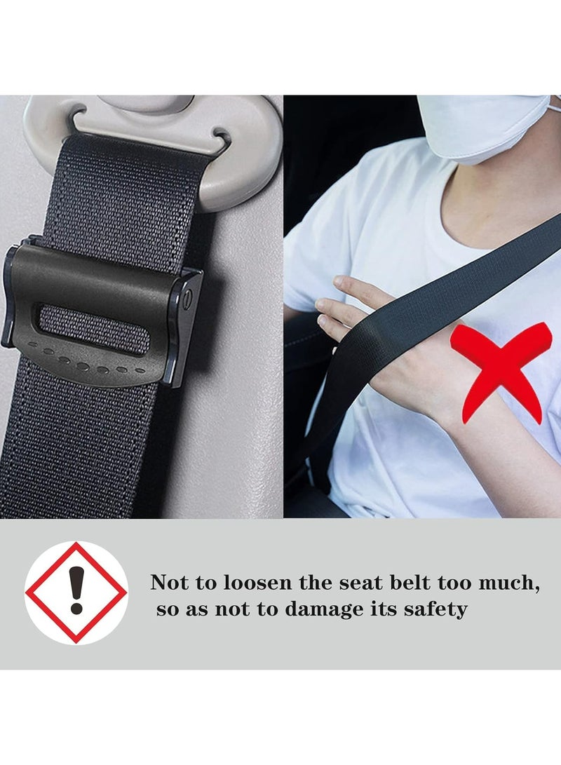 CMGTYYD Car Seat Safety Belt Clip, 4 Pack Seatbelt Adjuster for Adults, Auto Comfort Shoulder Neck Protector Strap Positioner Locking Clip, Car Interior Accessories Universal for Most Vehicles  - Image 4