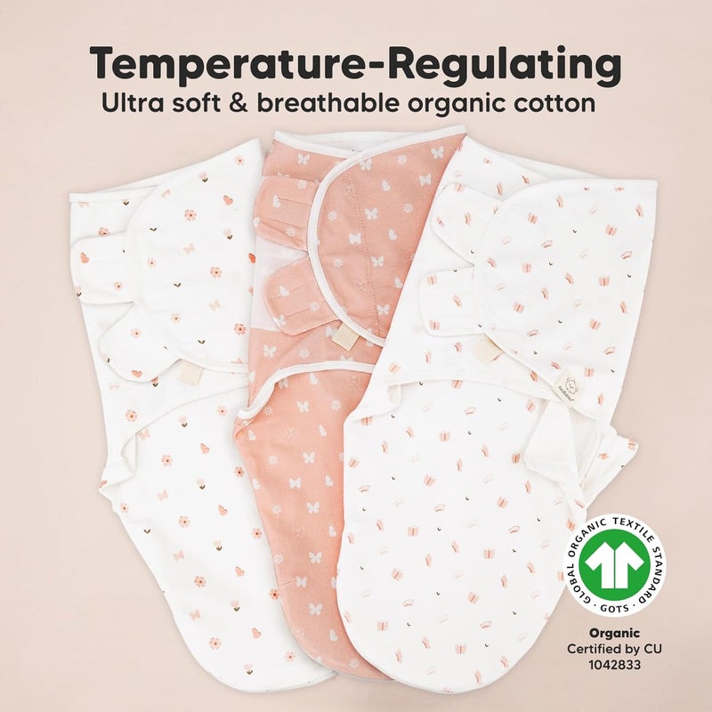 KeaBabies Soothe Zippy Baby Swaddle Sleep Sack - 3-Pack - Image 5