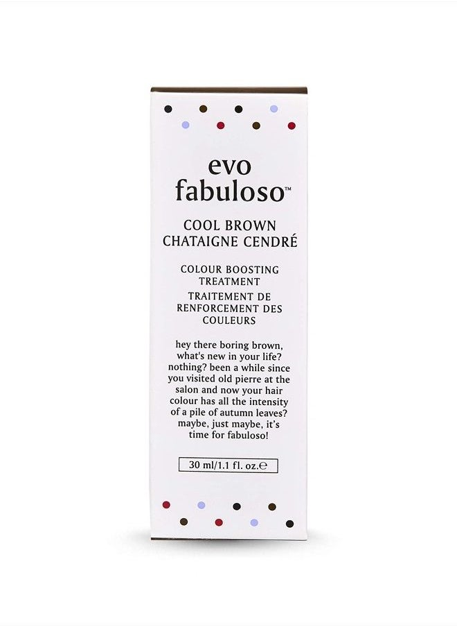 EVO Fabuloso - Cool Brown Color Boosting Treatment - Color Care Conditioner for Color-Treated Hair - Helps Maintain Color Depth, Tone & Shine - Travel Size, 30ml / 1.01fl.oz  - Image 3