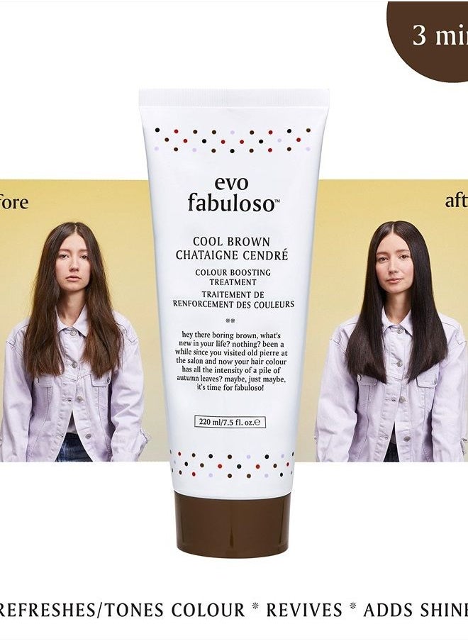 EVO Fabuloso - Cool Brown Color Boosting Treatment - Color Care Conditioner for Color-Treated Hair - Helps Maintain Color Depth, Tone & Shine - Travel Size, 30ml / 1.01fl.oz  - Image 5