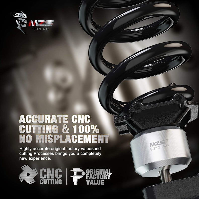 MZS 2.5" Leveling Kit Front Coil Spring Suspension Lift Strut Spacers for 2005-2023 F250 F350 Super Duty 4WD - Image 2