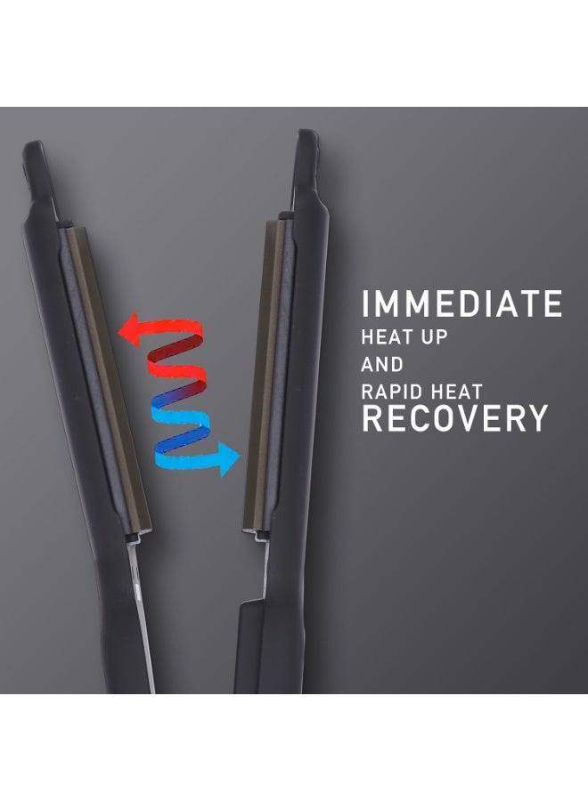 أي كونيك جهاز تمويج الشعر أيكونيك بروفيشنال S9+ باللون الأسود – صفائح عريضة من السيراميك والتورمالين، بدرجة حرارة قابلة للتعديل حتى 230°، مناسب لجميع أنواع الشعر - Image 4