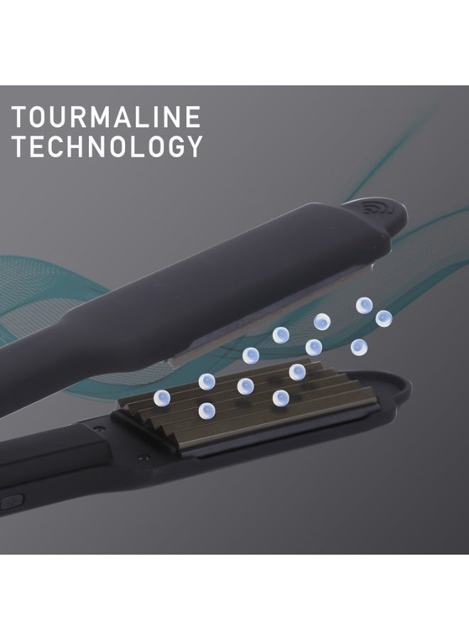 أي كونيك جهاز تمويج الشعر أيكونيك بروفيشنال S9+ باللون الأسود – صفائح عريضة من السيراميك والتورمالين، بدرجة حرارة قابلة للتعديل حتى 230°، مناسب لجميع أنواع الشعر - Image 5