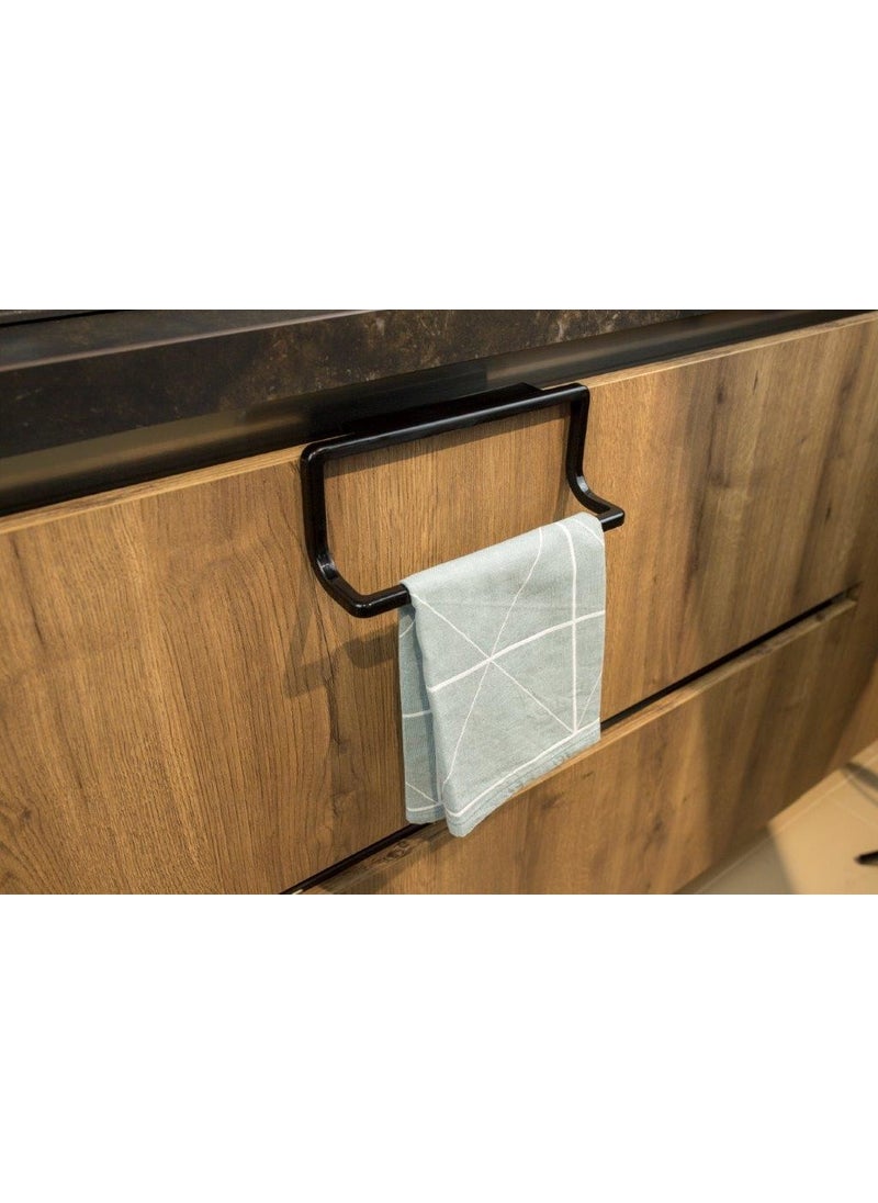 Primanova - Towel Rack Black 2 Pieces M-B30-06 - Image 1
