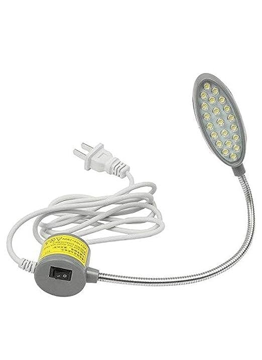 JEFFY JEFFY Alloy Sewing Machine Light 20 LEDs Lamp with Flexible Gooseneck Magnetic Mounting Base Working Lamp for Home Study Night Work Workbench Lathe Drill Presses 3D Printer Pack of 1 Blue  - Image 1