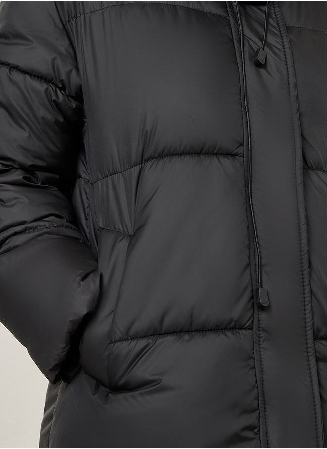Styli - Oversized Hooded Padded Midi Coat - Image 1