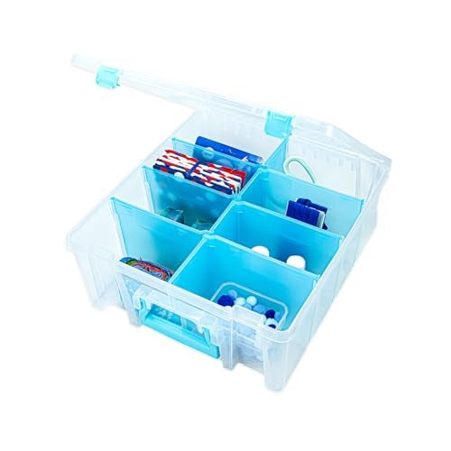 ArtBin Super Satchel Double Deep Compartment Box - Art Storage with 8 Removable Compartments, Smart Closure for Craft Supplies - Image 2