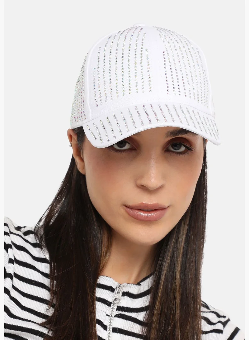Haute Sauce Casual Solid Polyester Baseball Cap For Women