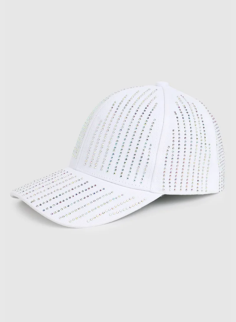 Haute Sauce Casual Solid Polyester Baseball Cap For Women