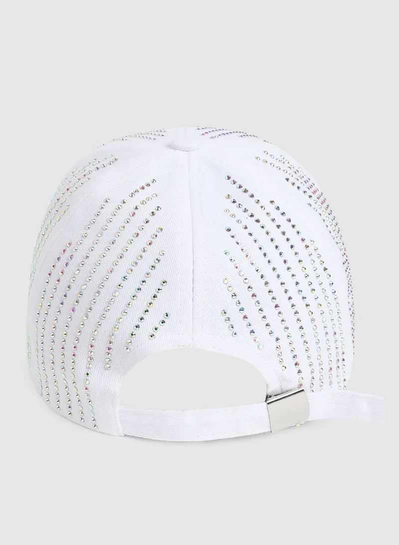 Haute Sauce Casual Solid Polyester Baseball Cap For Women