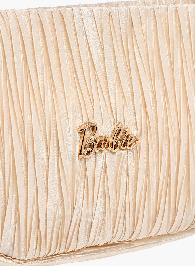 Barbie Pleated Crossbody Bag with Pearl Handle - Image 5