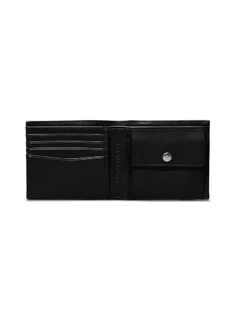 Calvin Klein Jeans Men's Leather Billfold Wallet, Black - Leather