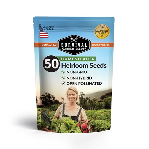 SURVIVAL GARDEN SEEDS Homesteader Seed Vault - 50 Packs of Non-GMO Heirloom Vegetable, Fruit, Herb Seeds for Planting a Victory Garden - Grow Survival Food for Storage, Emergency Preparedness - Survival Garden Seeds - Image 3