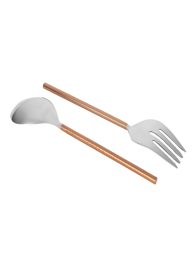 Wrap Your Wish Brass Finish Hammered Round Serving Cutlery Set, Dinnerware,Modern Cutlery, Table Decor, Table Ware - Image 5