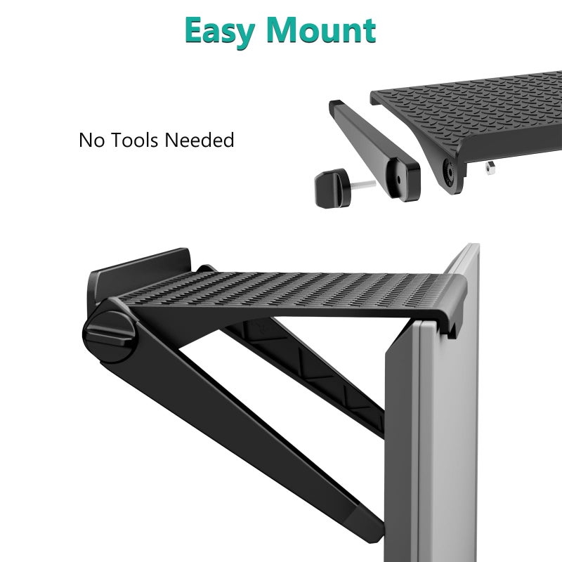 WALI Soundbar Mount, No Drilling TV Top Shelf Fits Most of Sound Bars, Adjustable Sound Bar Holder for Samsung, Sony, LG, Bose, 23.6"x4.7" Floating TV Shelf (TSP002-2B),1 Pair, Charcoal Black - Image 4