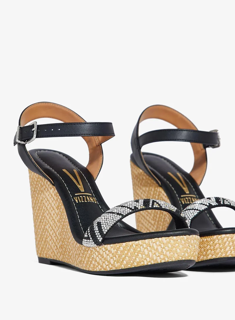 VIZZANO  Ellie Ankle Strap High Heel Wedge Sandals for Women | Best Price UAE