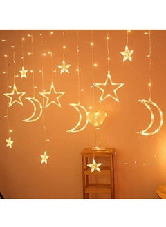 Generic 3.5M Decorative Starry String Curtain Ramadan Lights LED Starry String Night Light Star Moon Fairy String Lights for Home Holiday Ramadan  Wedding Party  - Image 5