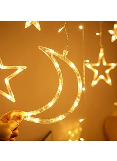 Generic 3.5M Decorative Starry String Curtain Ramadan Lights LED Starry String Night Light Star Moon Fairy String Lights for Home Holiday Ramadan  Wedding Party  - Image 4