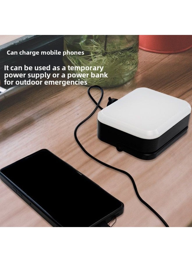 Explosions LED Camping Lamp Tent Lamp Night Market Stall Emergency High Brightness Outdoor Camping Lamp Camp Lamp-Color:【black】 Solar 4000 Mah With Magnetic Suction/free Hook, No Invoicing - Image 4