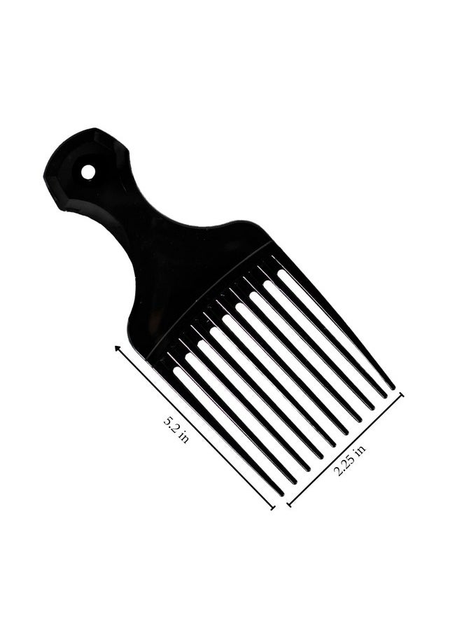 Vakly Hair Pick Comb - Wide Tooth Afro Lifts, Pack Of 4 Combs - 5.25 Inch - For Hair Styling, Lifting, Detangling, Adding Volume For Long Curly And Thick Hair, Wigs And Beards For Men & Women  - Image 2