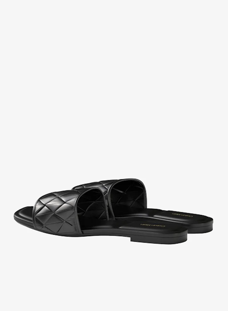 Calvin Klein Triple Black Woven Strap Flat Sandals for Women | Best Price UAE