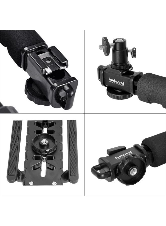 Fantaseal 4in1 DSLR/ Mirrorless /Action Camera +Camcorder +Smartphone Stabilizer Holder We-media Youtube Vlog Low Position Video Rig Mount Fit for GoPro Sony DJI OSMO ACTION Nikon Canon iPhone Samsung - Image 5