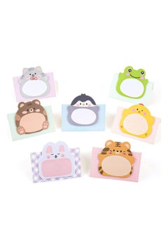 Oasisgalore 7 Pack 140 Sheets Cute Animal Sticky Notes Self-Stick Memo Pads Students Home Office Gifts  - Image 1