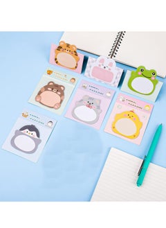 Oasisgalore 7 Pack 140 Sheets Cute Animal Sticky Notes Self-Stick Memo Pads Students Home Office Gifts  - Image 3