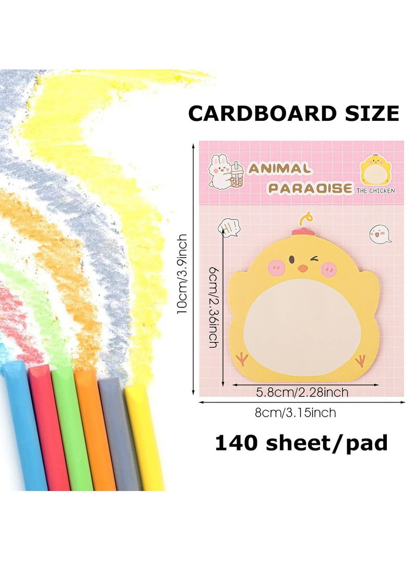 Oasisgalore 7 Pack 140 Sheets Cute Animal Sticky Notes Self-Stick Memo Pads Students Home Office Gifts  - Image 2