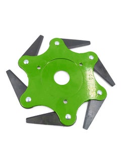 NIBEMINENT Lawn Mower Cutter With 6 Blades Green 22.3cm 
