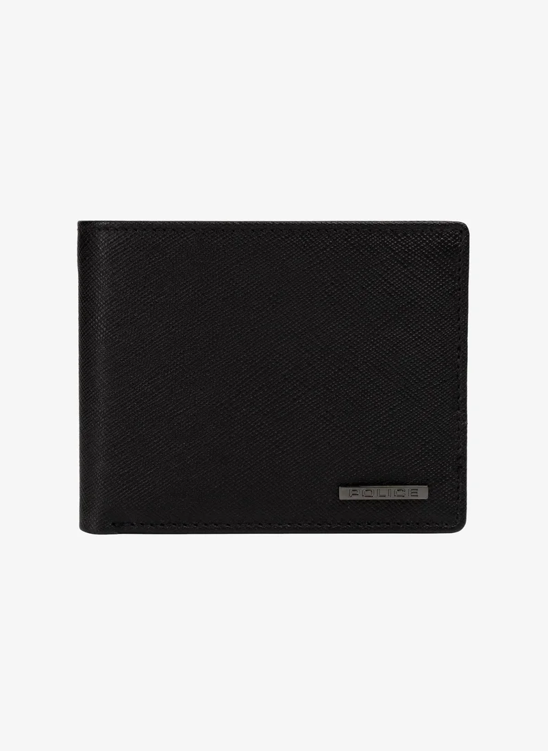 بوليس Police Men's Leather Bifold Wallet - Alex - Black