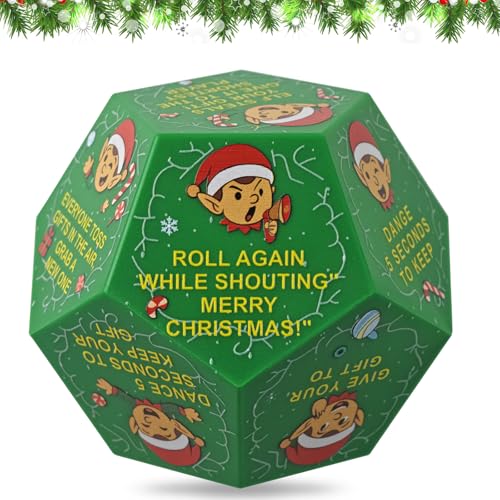 oyeftp Hilarious Exchange Party Game Dice Exchange Gifts Family Game Christmas Stocking Stuffers White Elephant Gifts for Teens Adults Gift Exchange Dice for Family Friends Holiday Xmas Party Supplies - Image 1