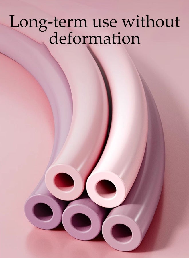 DUNISO مجموعة 10 قطع من أحزمة المقاومة للياقة البدنية، مجموعة قضيب بيلاتس المتينة مع أحزمة مقاومة بوزن 80 رطل للمبتدئين، مجموعة تمارين تمديد الحبال، للاستخدام في المنزل، الصالة الرياضية، السفر، المكتب - Image 4